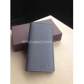 Replica Louis Vuitton Grey Calfskin Wallet Purse