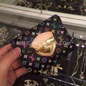 Cheap Louis Vuitton Wallet Multicolor Black Calfskin Purse