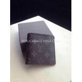 Louis Vuitton Purse Calfskin Wallet Brown HM04206