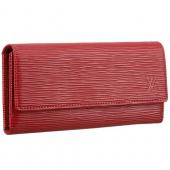 Louis Vuitton Red Epi Leather Sarah Wallet