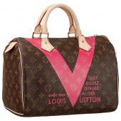 Louis Vuitton Speedy 30 Monogram V Pink