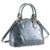 Louis Vuitton Vernis Alma PM Grey-Blue