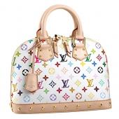 Cheap Louis Vuitton White Murakami Alma PM