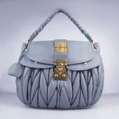 Miu Miu  078 Ladies Lambskin Grey