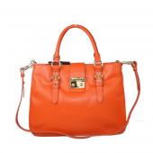 Replica Miu Miu  5972 2way Cow Leather Orange Bag