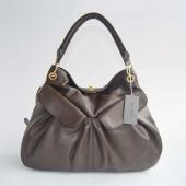 Miu Miu  6983 Cow Leather Coffee Bag