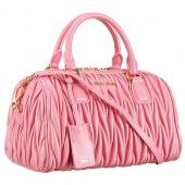 Miu Miu Matelasse  Handle Large Pink