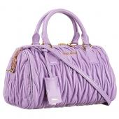 Miu Miu Matelasse  Handle Large Purple