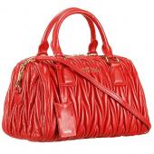 Replica Miu Miu Matelasse  Handle Large Red