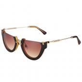 Miu Miu Rounded Cut Off Cat-Eye Orange Sunglasses 308042 Replica