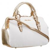 Cheap Miu Miu Satchel White and Gold