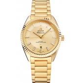 Omega Globemaster Gold Dial Gold Case And Bracelet