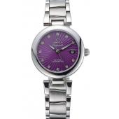 Omega Ladymatic Purple Dial Stainless Steel Bracelet  622459