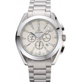 Cheap Omega Seamaster Aqua Terra Chronograph Ivory Dial Stainless Steel Bracelet   622526