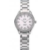 Replica Omega Seamaster Aqua Terra White Dial Diamond Case Stainless Steel Bracelet  622448