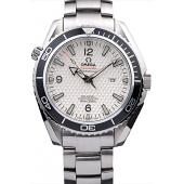 Cheap Omega Seamaster Planet Ocean Co-axial Black Case White Dial