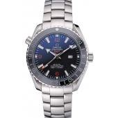 Omega Seamaster Planet Ocean GMT Black Dial Stainless Steel Band   622392