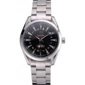 Omega Seamaster Planet Ocean GMT Black Dial Stainless Steel Band   622398