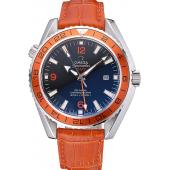 Omega Seamaster Planet Ocean GMT Orange Dial Orange Leather Band   622395