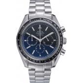 Omega Speedmaster Black Grey Stainless Steel Strap  622052