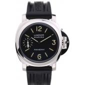 Panerai Luminor Black Rubber Bracelet Watch  4566