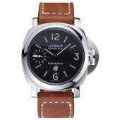 Panerai Luminor Marina Stainless Steel Bezel Brown Leather Bracelet  622313