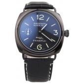 Cheap Panerai Radiomir Black Ceramic Case Black Dial Black Leather Strap 98135