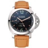 Replica Panerai Radiomir Stainless Steel Bezel Orange Leather Bracelet  622317