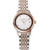 Patek Philippe Calatrava Ladies White Dial Rose Gold Case Two Tone Bracelet 1453832