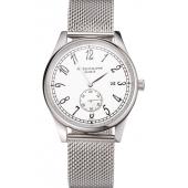 Patek Philippe Calatrava Small Seconds White Dial Stainless Steel Case And Bracelet