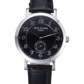 Patek Philippe Calatrava Stainless Steel Black Dial 621987