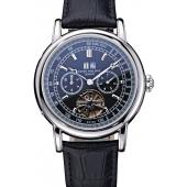 Patek Philippe Geneve Grand Complications Black Face Tourbillon Stainless Steel Black Band  622155