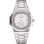 Replica Patek Philippe Nautilus White Dial Stainless Steel Case And Bracelet