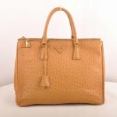 Prada  16625L Ladies Ostrich Skin Apricot Bag