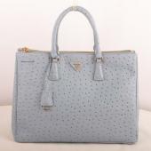 Prada  16625L Handbag Ostrich Skin Replica