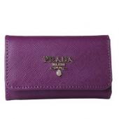 Cheap Prada  1M1139 Ladies Cow Leather Purple