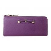 Prada  1M1142 Wallet Cow Leather Purple