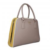 Prada  5018 Ladies Cow Leather Yellow Bag