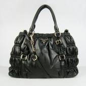 Prada  9805 Ladies Cow Leather Black Bag