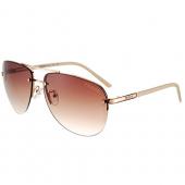 Prada Aviator Gold Frame Beige Temples Sunglasses 308227