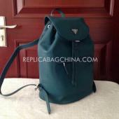 Prada Backpack Calfskin Green Replica