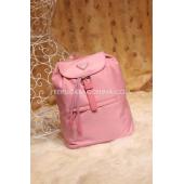 Prada Backpack Backpack Calfskin Pink