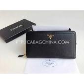 Prada Clutch Calfskin Black Bag