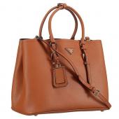 Cheap Prada Double Tote Medium Tan Bag  18926830