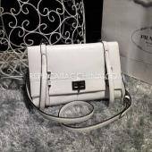 Prada Handbag Shoulder Bag Calfskin White