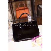 Prada Handbag Calfskin Black