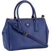 Prada Medium Saffiano Lux  Handle Dark Blue Replica