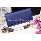 Replica Cheap Prada Purse Calfskin Blue HM04302