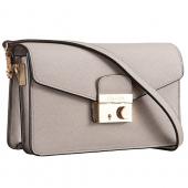 Prada Saffiano Leather Lux Small Grey Bag