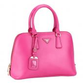 Prada Saffiano Medium Promenade Tote Fuchsia Replica